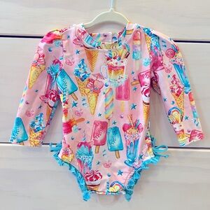 Posh peanut infant ruffle swimsuit